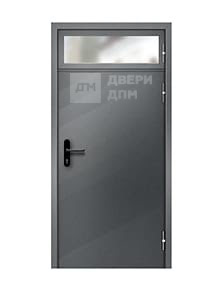 Противопожарная дверь с фрамугой огнеупорная для высоких помещений, доводчик для эвакуации (промышленные модели, выбор фурнитуры)