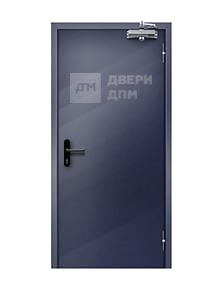 Однопольная противопожарная дверь глухая шумоизоляционная